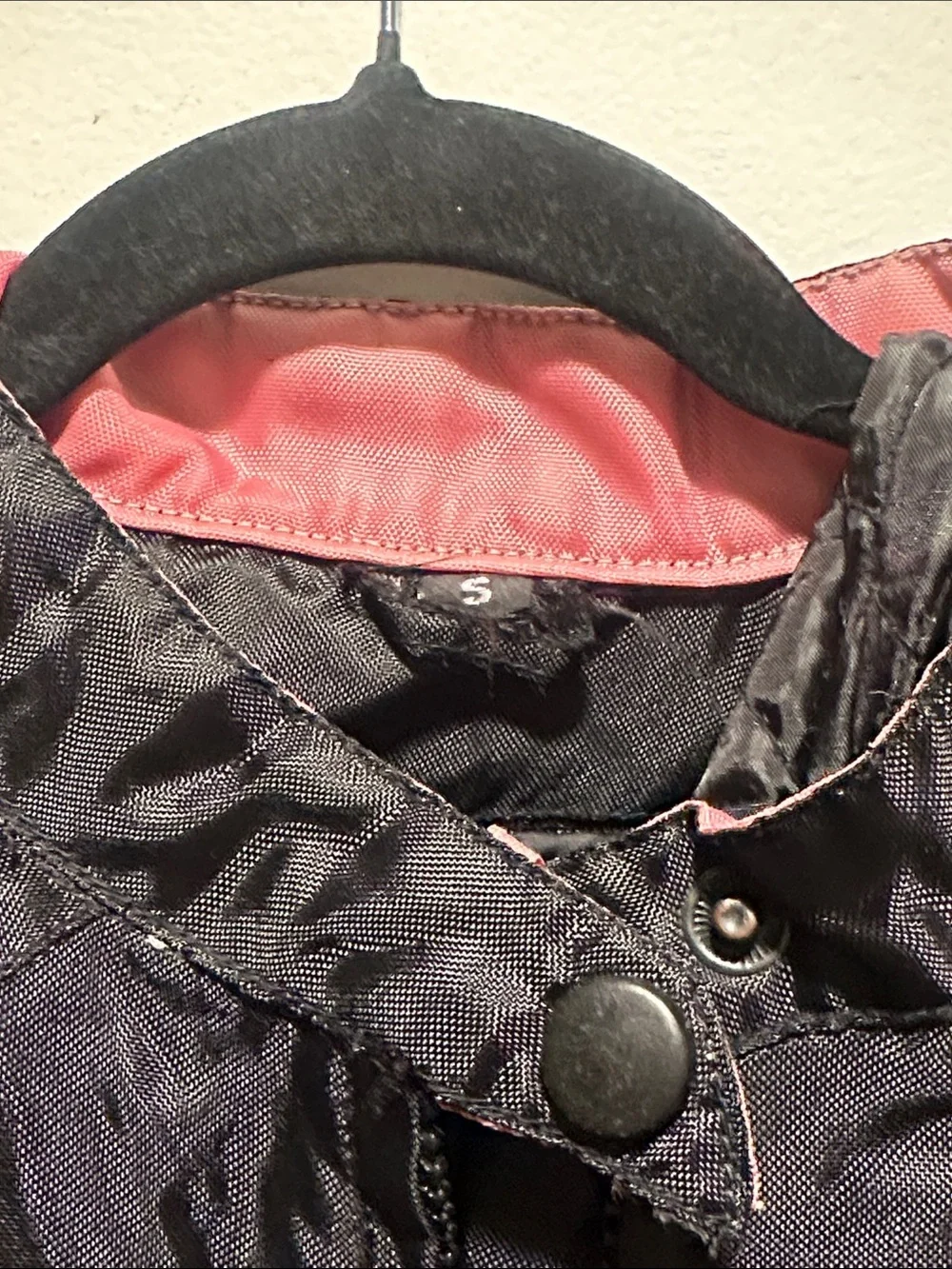 Revolution Gear Black with pink detail two layer motorcycle Jacket